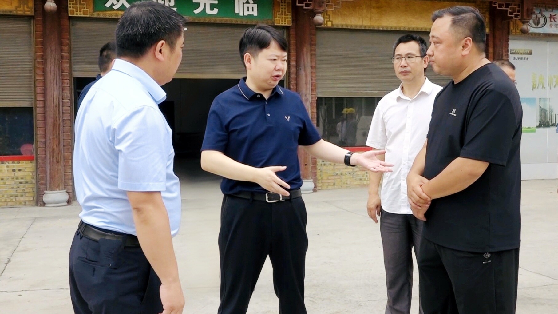 梁志平调研“三大盛会”城乡风貌改造工作 督导检查安全生产工作