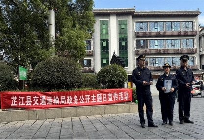 芷江县交通运输局开展"政务公开主题日"活动