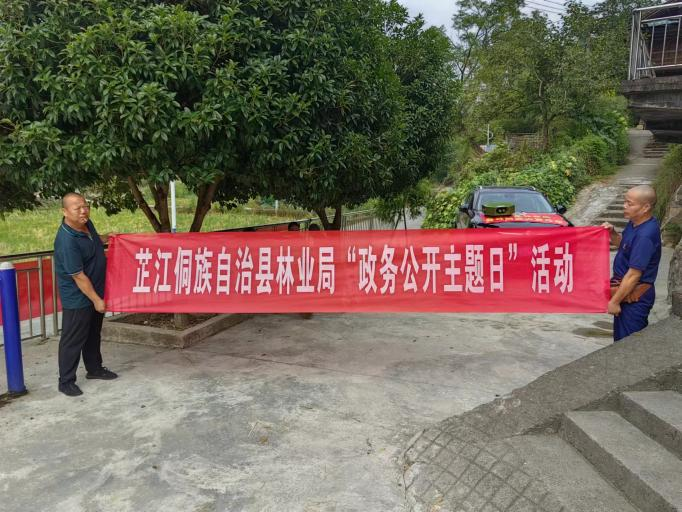 芷江林业局积极开展“政务公开主题日”森林安全宣传活动